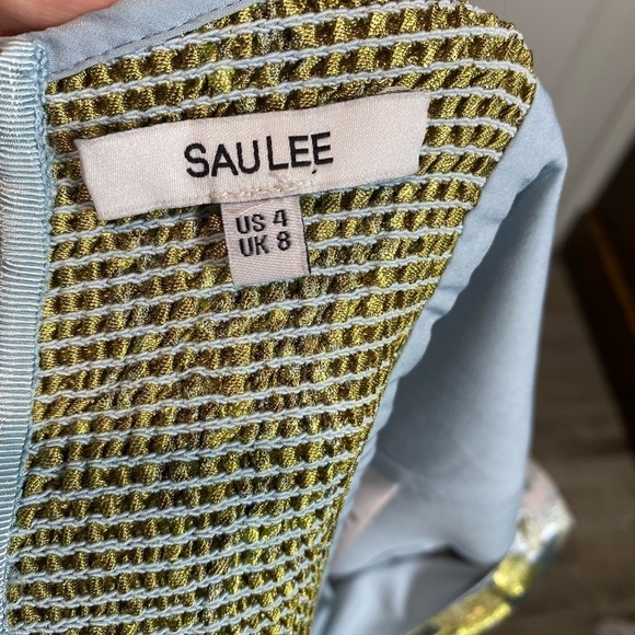 Sau Lee Jodie Blouse in Silver blue - Picture 12 of 12